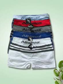 Luega Kit Com 03 Cuecas Boxer Masculina Sem Costura Altomax Premium Confortáveis Cores Variadas - Multicolorido - Visão 3