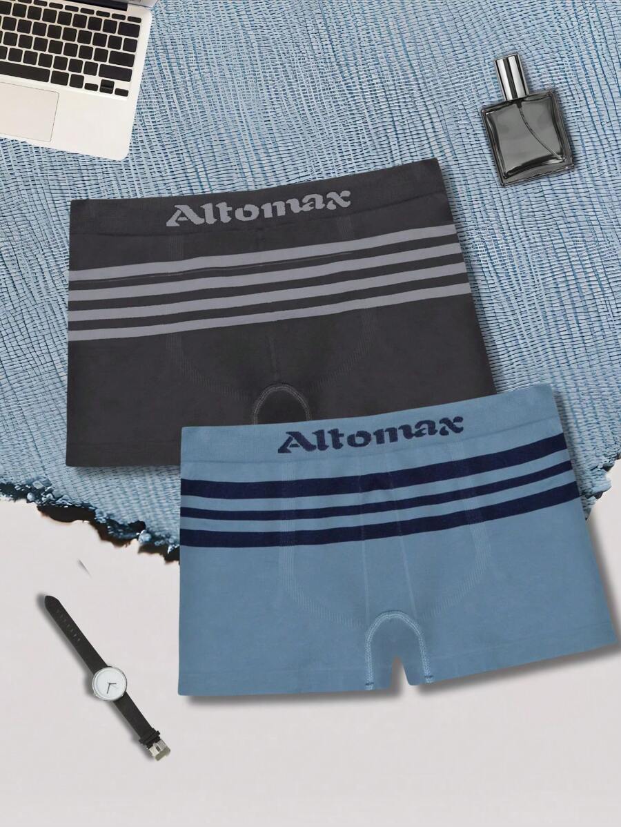 Luega Kit Com 03 Cuecas Boxer Masculina Sem Costura Altomax Premium Confortáveis Cores Variadas