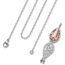 1 件火葬骨灰盒项链，带空心花泪珠纪念品骨灰盒火葬珠宝不锈钢纪念盒吊坠骨灰盒，适合女士男士宠物爱好者情人节、妈妈、母亲、母亲节、礼物