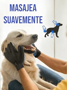 1 Par de Guantes para cepillado de mascotas, Guantes Para la Pelusa de tus mascotas.