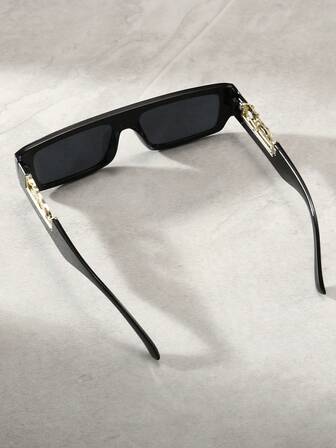 1 件豹纹时尚男士黑色时尚眼镜，适合海滩摄影万圣节街头风格，适合毛衣夹克运动衫连帽衫皮裤和工装裤，适合夏季海滩度假、户外、旅行