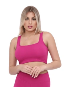 Kit 3 Top Canelado Feminino Academia Fitness Esportivo para Treino - Multicolorido - Visão 4