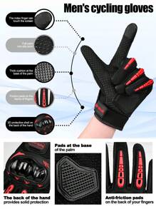 X-TIGER 冬季男士摩托车手套防寒防风防碎保暖加厚暖手器摩托车户外触屏手套加绒手套