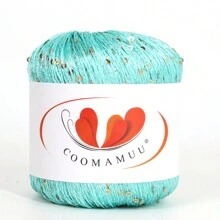 50 克闪亮亮片混纺纱线，适用于手工艺品、特种纱线绞纱 - 多色 - 查看 25