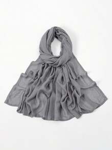 1 Khăn trùm đầu bằng vải viscose trơn màu cỡ nhỏ dành cho nữ, khăn trùm đầu mềm mại viền rộng dành cho người Hồi giáo, khăn choàng che mặt đa năng chống nắng, khăn trùm đầu Hijab, thích hợp để mặc hàng ngày cho trang phục - Khăn trùm đầu rộng vành nhỏ - Xem 22