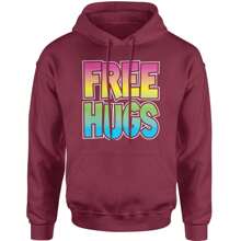 Free Hugs Adult Hoodie Sweatshirt - Forest green - View 6