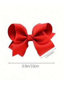 1 pieza de clip de cabello con lazo simple, accesorios de cabello de hilo con decoración de lazo para niñas en días festivos
