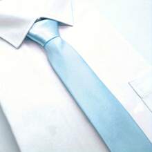 1pc Men's 5cm Light Blue Casual TieMen Necktie - Baby Blue - View 3