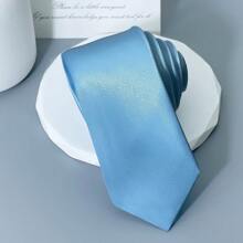 1pc Men's 5cm Light Blue Casual TieMen Necktie - Baby Blue - View 2
