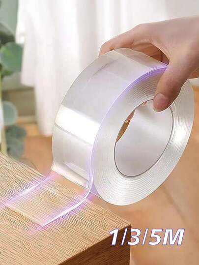 1/3/5M Double Nano Tape Tracsless Double Sided Tape Transparent No Trace Reusable Waterproof Adhesive Tape Back To School