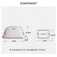 Coach Madi Crossbody Bag In Signature Canvas Fashion Small Shoulder Bag Gift For Women Purse With Adjustable Strap,Suitable For Business Commuting Dating Shopping College Travelling CR354 IMRFF - Glacier White - View 8