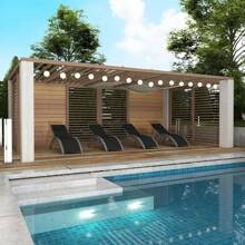 Aluminum Alloy Sun Lounger Set - 2-Piece Adjustable Outdoor Lounge Chairs For Patio, Beach, And Pool - Lightweight, Durable, All-Weather Design - Black - View 7
