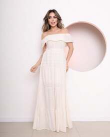 Floral Print Dress With Floral Off-The-Shoulder Sheath Dress Short Foreign Fashion Sweet Delicate Summer - trắng - Xem 4