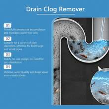 Viên sủi thông tắc đường ống, làm tan tắc cống nhà bếp và phòng tắm, vết dầu mỡ và khử mùi hôi - Thể rắn - Xem 6