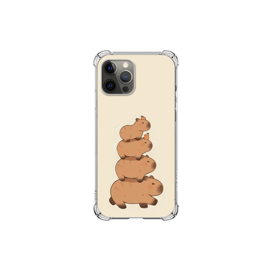 Apple TPU Case, Camera Protection; Capybara, CapyBara - Desenho 01 - 查看 1