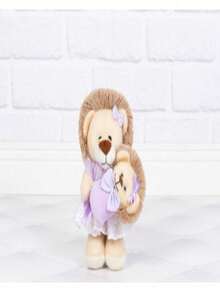 Lion Family Maternity Door Daughter Shorts / Lese Girl - 綠色和淡紫色 - 查看 3