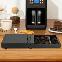 Schubladen Espressobehälter Espresso Kaffeeklopfbox Klopfbox Kaffeespender - Schwarz - Übersicht 4