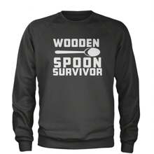 Wooden Spoon Survivor  Adult Crewneck Sweatshirt