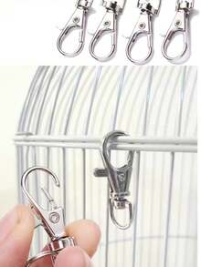 Bird Cage Lock Fittings, Bird Cage Accessories - Silver - View 2