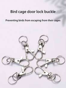 Bird Cage Lock Fittings, Bird Cage Accessories - Silver - View 4