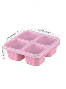 1 hộp đựng đồ ăn nhẹ, hộp đựng cơm trưa Bento chia ngăn có nắp trong suốt, hộp đựng đồ ăn trưa chuẩn bị sẵn có thể tái sử dụng cho người lớn, không chứa BPA, hộp đựng thực phẩm 4 ngăn cho mọi người đi làm, du lịch, nhà bếp, quà tặng Giáng sinh, đồ dùng học tập - nhiều màu - Xem 5