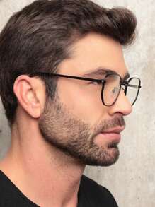 Men Eyeglasses - Black - View 2