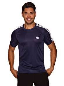 Xaan Men's Dry-Fit Shirt/T-Shirt For Premium Gym - 藏蓝色 - 查看 4