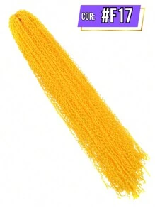 Micro Zizi Miojinho Crochet Braid Kanekalon Zhang Hair 80 Grams - 黃色 - 查看 2