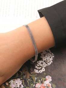 Fashionable Luxury Casual 925 Sterling Silver Bracelet 18K Gold Plated Fine Jewelry Elegant Bracelet For Girls Daily Wear - Unique Bracelet - View 5