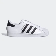 Adidas Originals Superstar Sneaker, Low-Top Shell Toe, New Casual Leather Shoes For Men, Cloud White And Core Black Streetwear Style (EG4958) - 白色 - 查看 3