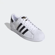 Adidas Originals Superstar Sneaker, Low-Top Shell Toe, New Casual Leather Shoes For Men, Cloud White And Core Black Streetwear Style (EG4958) - 白色 - 查看 6