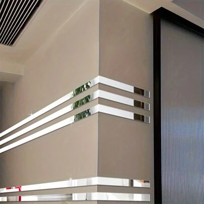 Bộ 6 miếng dán tường Acrylic dài với họa tiết trang trí màu đen, vàng và bạc, đường nét trang trí đơn giản, nhiều màu sắc, miếng dán tường sáng tạo. Không phai màu, dễ bảo quản, mở ra nhiều không gian hơn và phá vỡ giới hạn không gian. Mặt sau tự dính và mặt trước có màng bảo vệ, đảm bảo chất lượng sản phẩm tốt hơn. Nhãn dán, Decal dán tường, Decal dán tường bằng nhựa vinyl trang trí nhà cửa, vật dụng trang trí mùa xuân, làm mới ngôi nhà của bạn, Miếng dán trang trí Rama, quà tặng sinh nhật, lễ tốt nghiệp