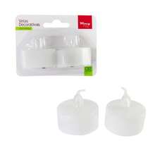 KIt 02 Decorative LED Candles For Christmas Events - Warm White With Batteries Included - trắng - Xem 9