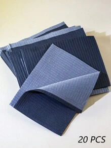 20 pièces Nappes de manucure jetables imperméables, anti-huile et anti-transpiration, tampons de table de manucure pliables pour le nettoyage, bavoirs dentaires pour la pratique en salon, la manucure, le dentiste ou l'usage médical et fournitures de couverture de table de manucure