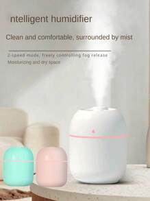 RAF 1 Multi Color Ambient Light Portable Mini Humidifier And Fragrance Diffuser USB Power, Vehicle And Household Dual Spray, Capacity 7.04oz/220ml (Excluding Essential Oil),Umidificador De Ar