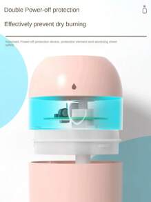 RAF 1 Multi Color Ambient Light Portable Mini Humidifier And Fragrance Diffuser USB Power, Vehicle And Household Dual Spray, Capacity 7.04oz/220ml (Excluding Essential Oil),Umidificador De Ar