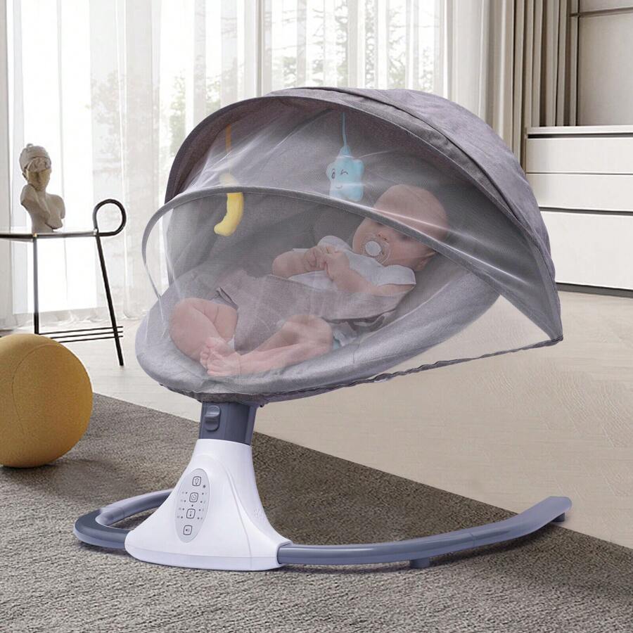 Baby Rocker Electric Baby Swing With Music Bluetooth Baby Cradle ...