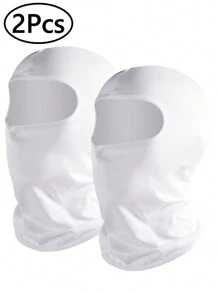 2/1 pieza Pasamontañas de esquí para hombres, máscara facial con protección UV para el verano, pasamontañas transpirable de cara completa para exteriores, Halloween - A - Ver 3