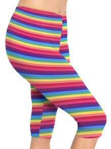 Women's Plus Size Knee-Length Capri Cotton Leggings | X-Large - 7X Adult - 彩色 - 查看 1