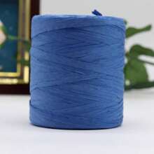 1PC Raffia Yarn Hand Crochet Foldabe Raffia Bag Hat Fashion Ribbon Rope For Handknitting Thread - Multicolor - View 17