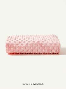 Falda de cuna de bebé con texto bordado personalizable, relleno de felpa suave y cálido para cuna de bebé, falda de cuna texturizada hecha a pedido, decoraciones de baby shower y regalos familiares, regalos de invierno, regalos de vuelta a la escuela, regalos del Día de San Valentín para niño o niña - Rosa - Ver 7