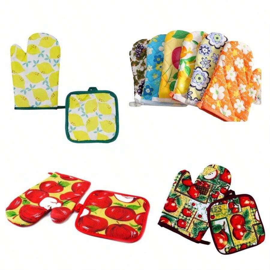 2 PIECE KIT OF THERMAL GLOVE WITH MGV POT REST - Nhiều màu - Xem 1