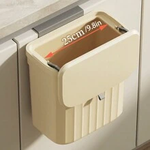 壁挂式翻盖垃圾桶，超薄大容量垃圾桶，适用于厨房或浴室，防水，厨房储物，厨房收纳盒，厨房收纳盒，储物物品，厨房，储物，收纳盒，收纳盒，收纳，收纳盒，抽屉收纳盒，旅行，厨房用品，厨房用具，厨房工具，厨房用品。，家居装饰，圣诞礼物，家居礼品，房间装饰 - 彩色 - 查看 8