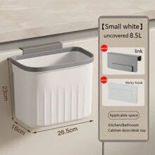 壁挂式翻盖垃圾桶，超薄大容量垃圾桶，适用于厨房或浴室，防水，厨房储物，厨房收纳盒，厨房收纳盒，储物物品，厨房，储物，收纳盒，收纳盒，收纳，收纳盒，抽屉收纳盒，旅行，厨房用品，厨房用具，厨房工具，厨房用品。，家居装饰，圣诞礼物，家居礼品，房间装饰 - 彩色 - 查看 9