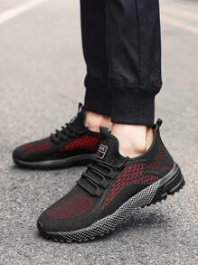 2024 Men's Breathable Lightweight Casual Sneakers, Thick Sole Fashionable Chunky Sneakers For Summer