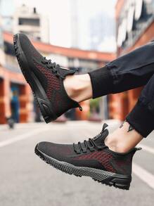 2024 Men's Breathable Lightweight Casual Sneakers, Thick Sole Fashionable Chunky Sneakers For Summer