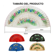 Spanish Model Wooden Fan. - 藏蓝色 - 查看 2