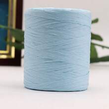 1PC Raffia Yarn Hand Crochet Foldabe Raffia Bag Hat Fashion Ribbon Rope For Handknitting Thread - Multicolor - View 14