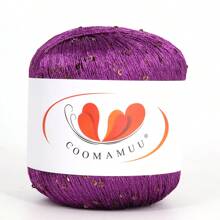 50 克闪亮亮片混纺纱线，适用于手工艺品、特种纱线绞纱 - 多色 - 查看 7