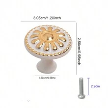 1 件复古欧式风格单孔橱柜/抽屉拉手带板 - 彩色 - 查看 15